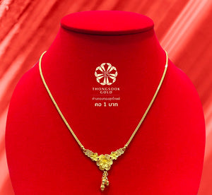 Gold Necklace 96.5% (15.2 g) ❤️สร้อยคอทองคำแท้ 96.5%❤️ 1บาท