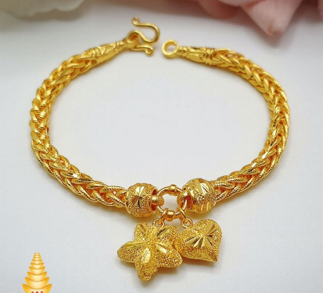 Gold bracelet 96.5%(15.2g.) ❤️ สร้อยข้อมือทองคำแท้ น้ำหนัก 1 บาท