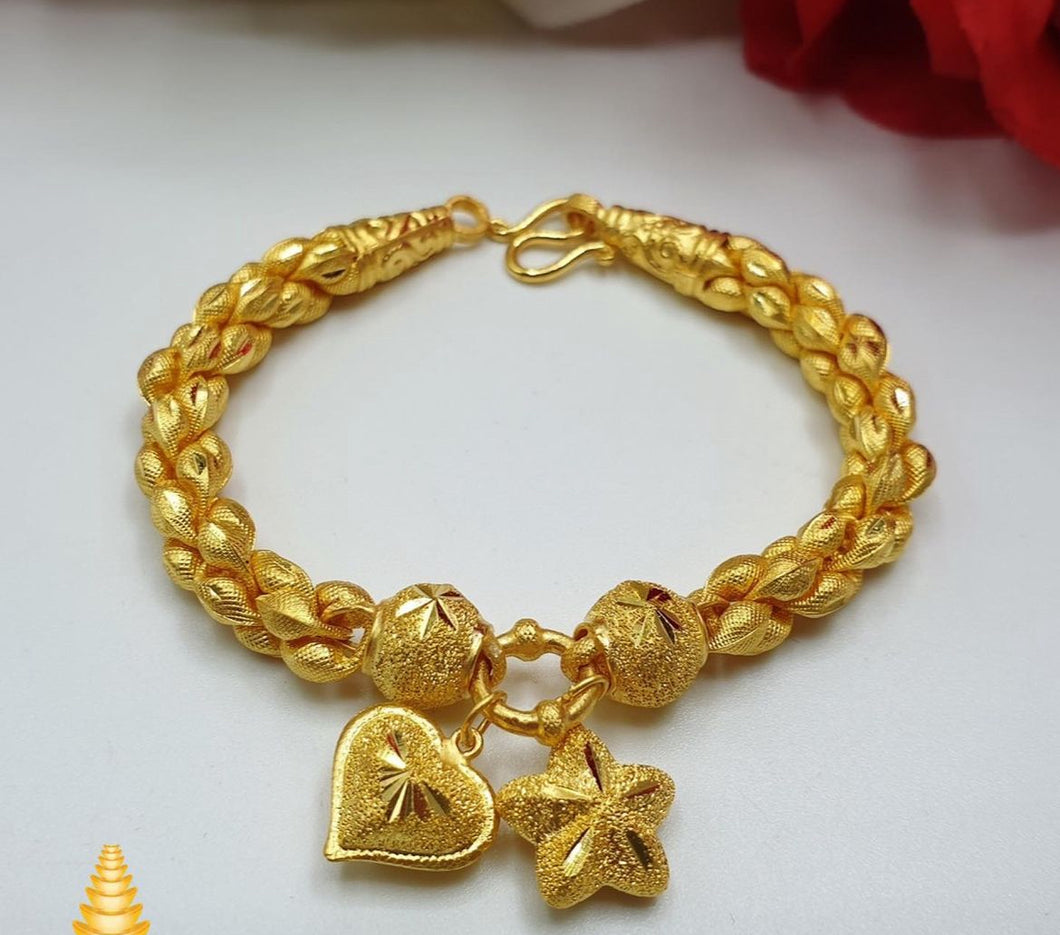 Gold bracelet 96.5%(15.2g.) ❤️ สร้อยข้อมือทองคำแท้ น้ำหนัก 1 บาท