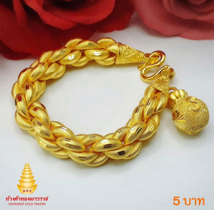 ❤️ Gold Bracelet  96.5% (76 g) สร้อยข้อมือทองคำแท้ 96.5% น้ำหนัก 5บาท❤️