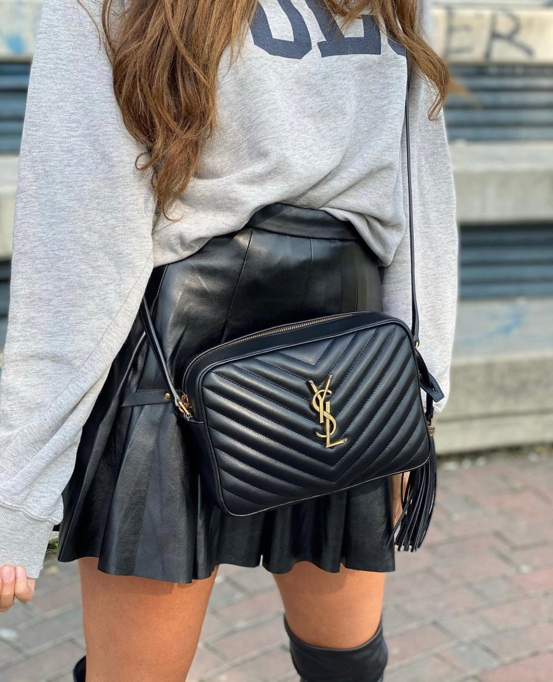 YSL CAMERA BAG IN QUILTED LEATHER
