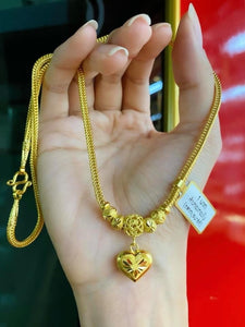 Gold Necklace 96.5% (15.2 g.) ❤️สร้อยคอทองคำแท้ 96.5%❤️ น้ำหนัก 1 บาท