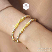 Load image into Gallery viewer, Silver bracelet and gold 99.99% ปี่เซียะทองคำแท้
